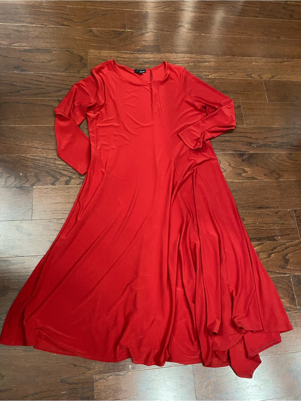 Sun Kim comfy USA red plus size 1X Jesey Knit Capsule Lagenlook Comfort Stretch